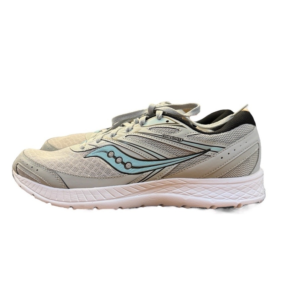 Saucony Cohesion 13 Women Size 12 Grey Black Lace Up Sneakers Athletic Shoes